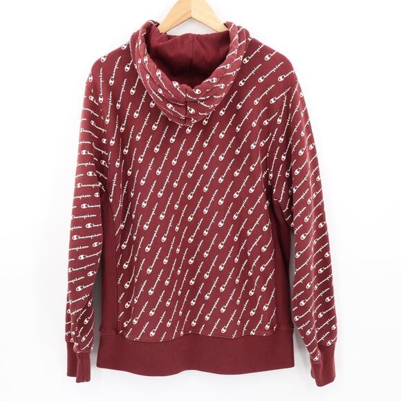 Vintage Champion Men's Reverse Weave SweatShirt Crewneck Burgundy Sz L - Picture 2 of 6